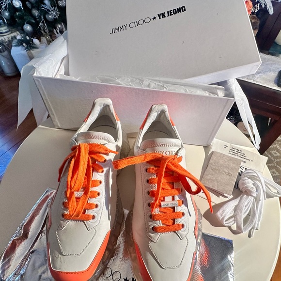 JIMMY CHOO YK Diamond Edition Patent Sneaker - Picture 4 of 5